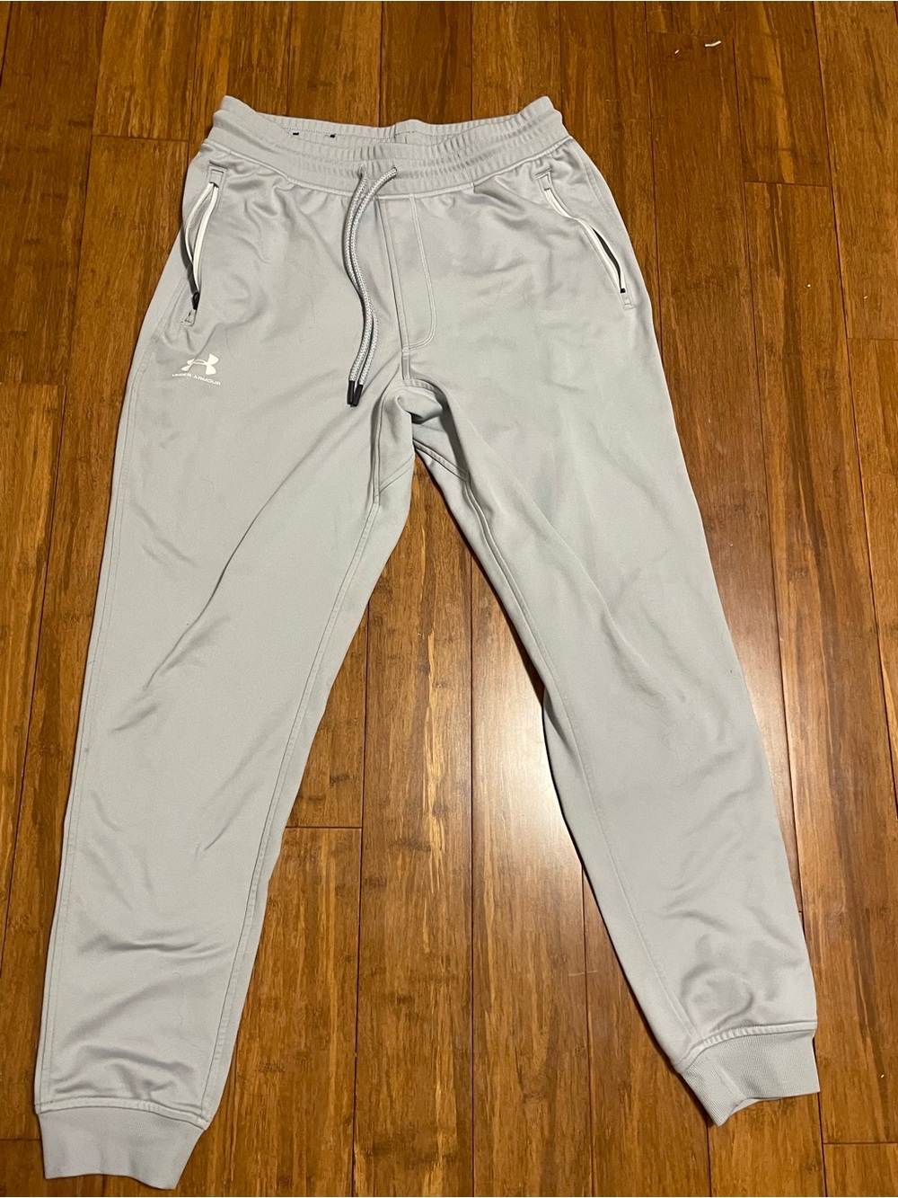 Under Armour Men's Light Gray Athletic Joggers